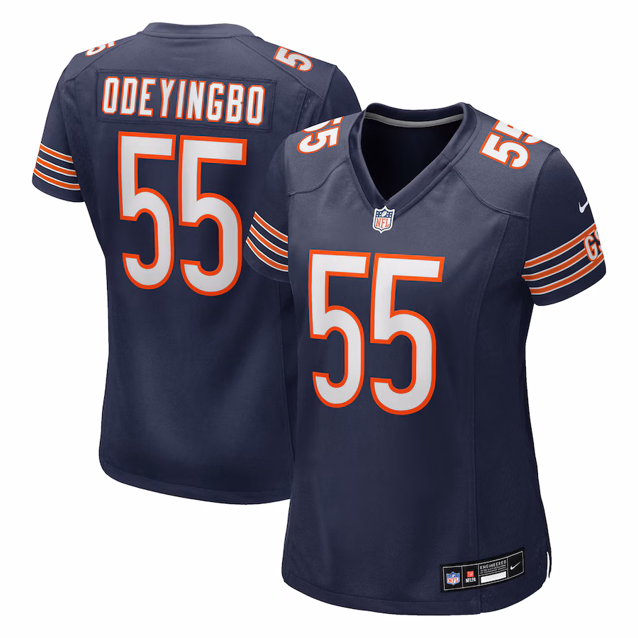 Women's Chicago Bears Dayo Odeyingbo Nike Navy Team Game Jersey