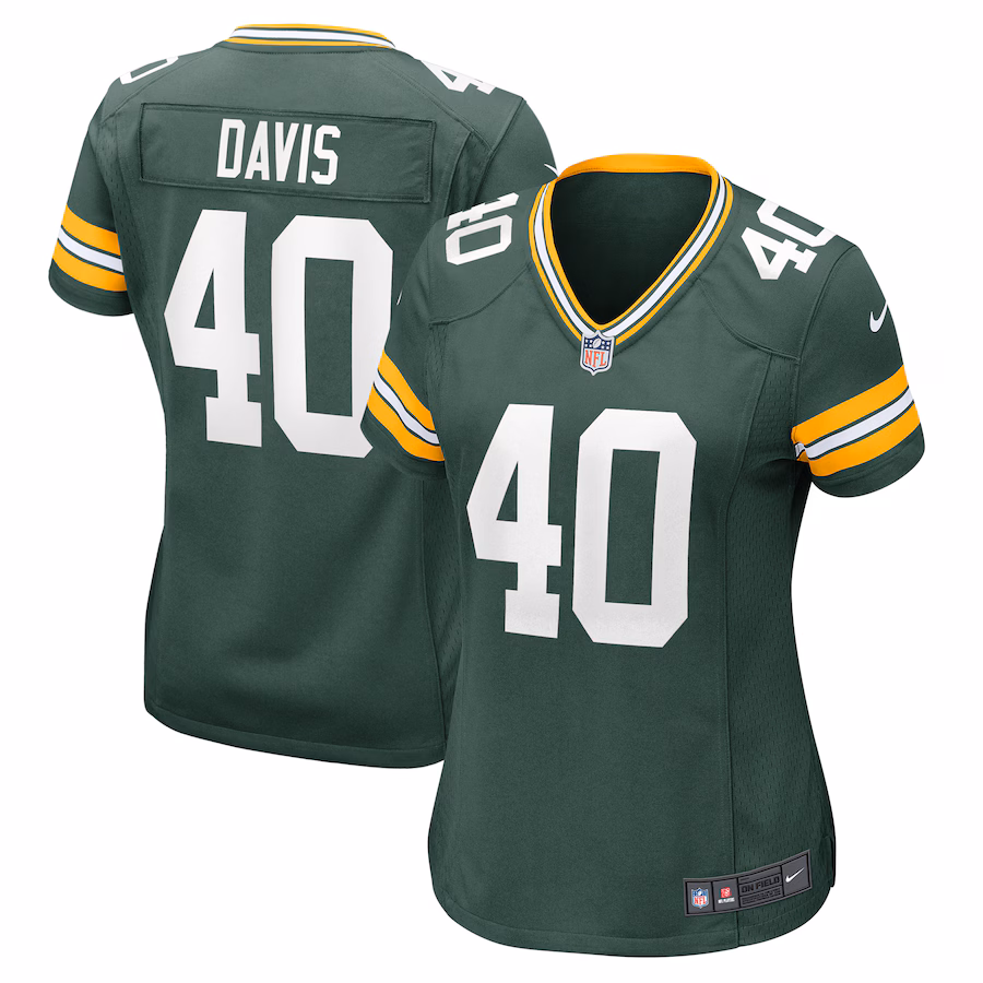 Women's Green Bay Packers LJ Davis Nike Green Game Jersey