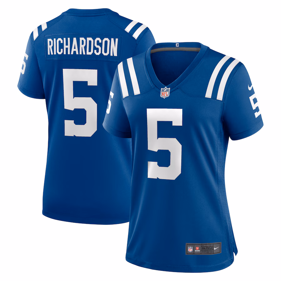Women's Indianapolis Colts Anthony Richardson Sr. Nike Royal 2023 NFL Draft First Round Pick Team Game Jersey