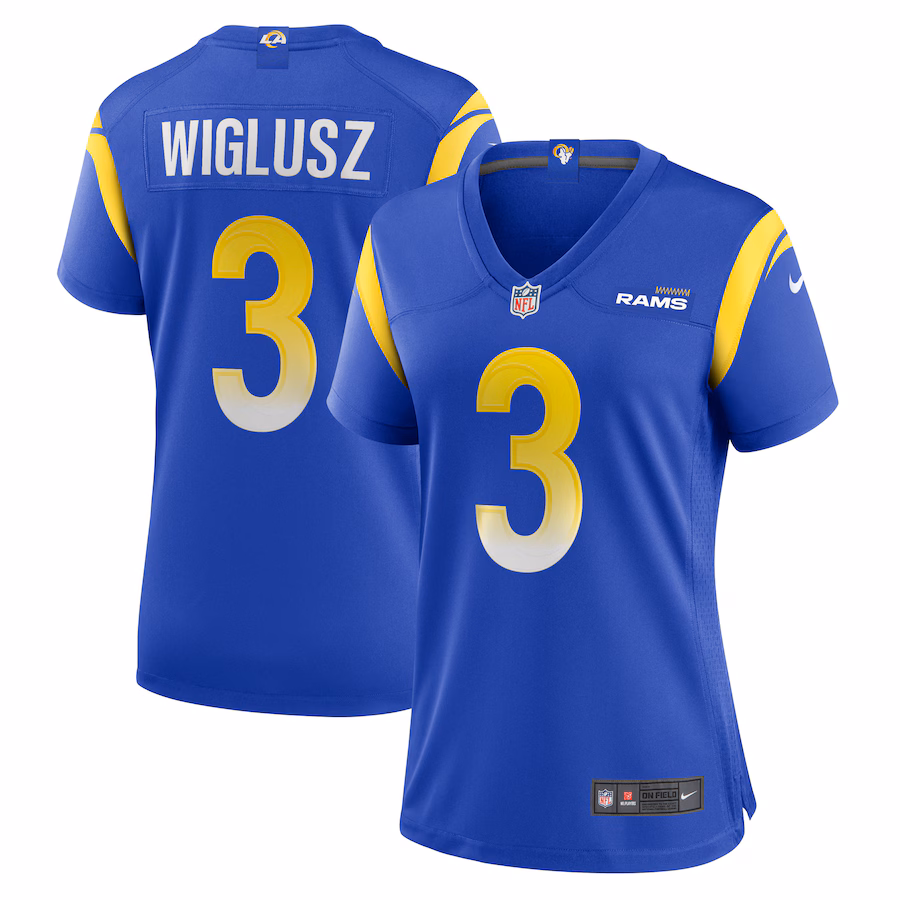 Women's Los Angeles Rams Sam Wiglusz Nike Royal Game Jersey