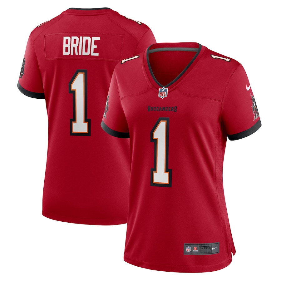 Women's Tampa Bay Buccaneers Number 1 Bride Nike Red Game Jersey