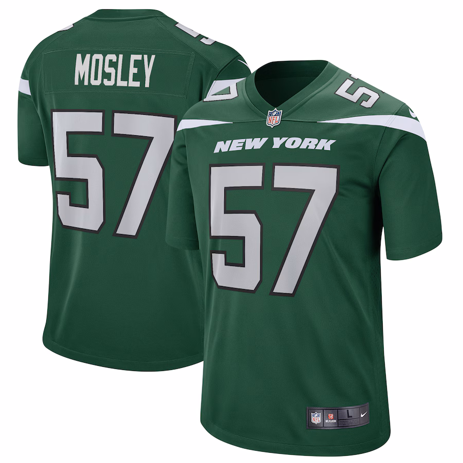 Men's New York Jets C.J. Mosley Nike Gotham Green Game Player Jersey