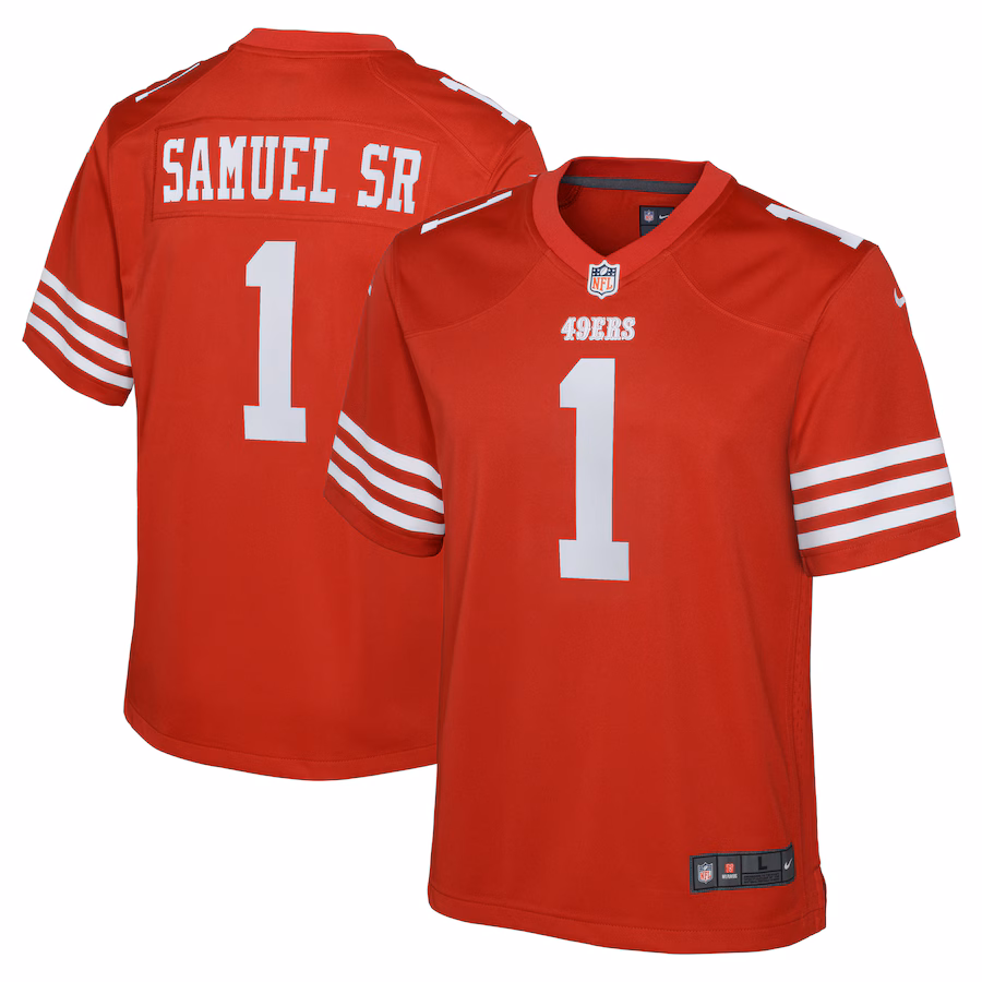 Youth San Francisco 49ers Deebo Samuel Sr Nike Scarlet Game Player Jersey