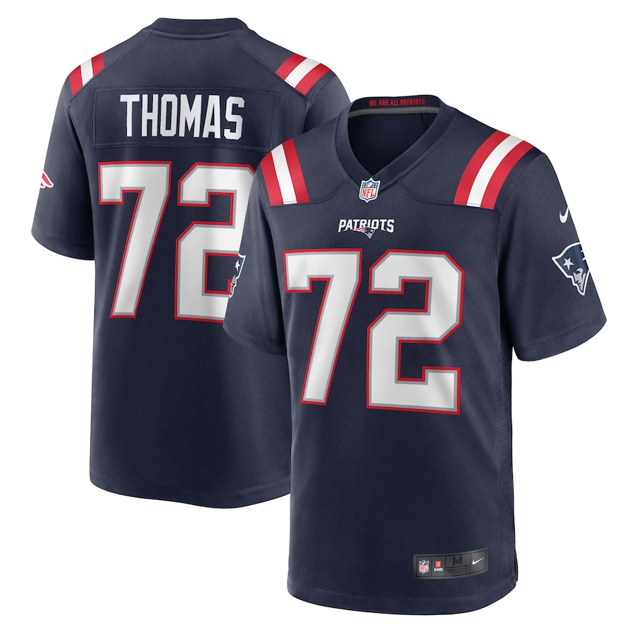 Men's New England Patriots Zach Thomas Nike Navy Game Jersey