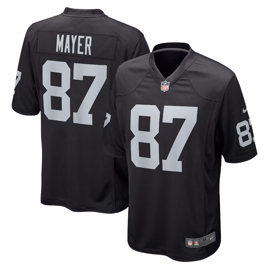Men's Las Vegas Raiders Michael Mayer Nike Black Game Jersey