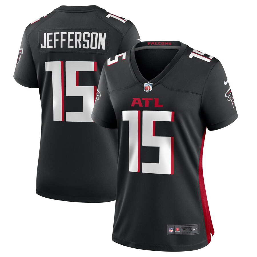 Women's Atlanta Falcons Van Jefferson Nike Black Game Jersey