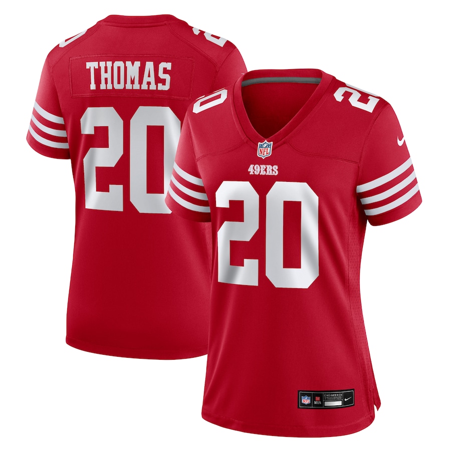 Women's San Francisco 49ers Ambry Thomas Nike Scarlet Game Jersey