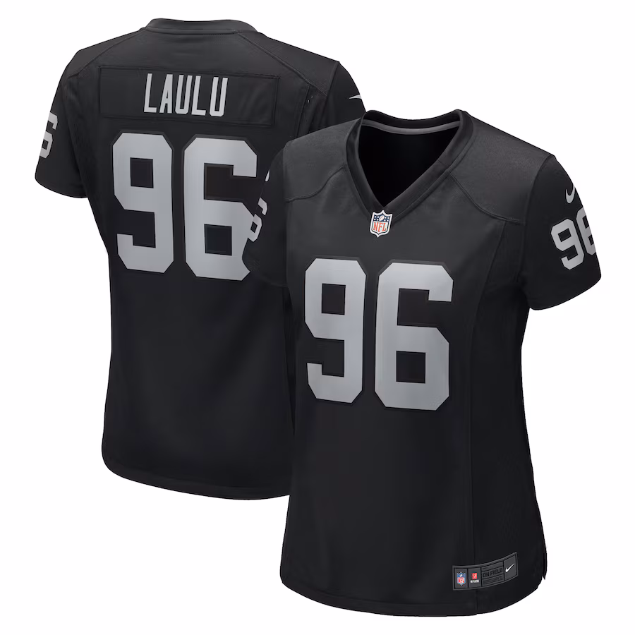 Women's Las Vegas Raiders Jonah Laulu Nike Black Game Jersey