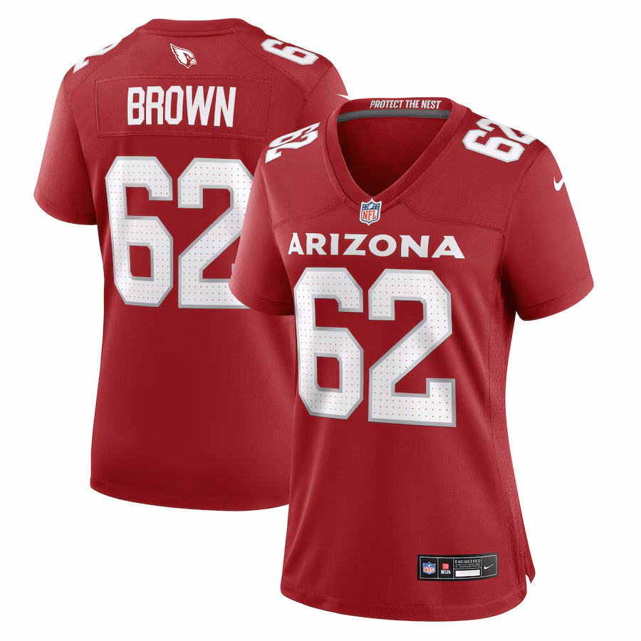 Women's Arizona Cardinals Evan Brown Nike Cardinal Game Jersey