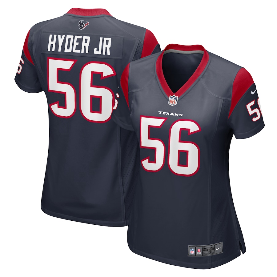 Women's Houston Texans Kerry Hyder Jr. Nike Navy Game Jersey