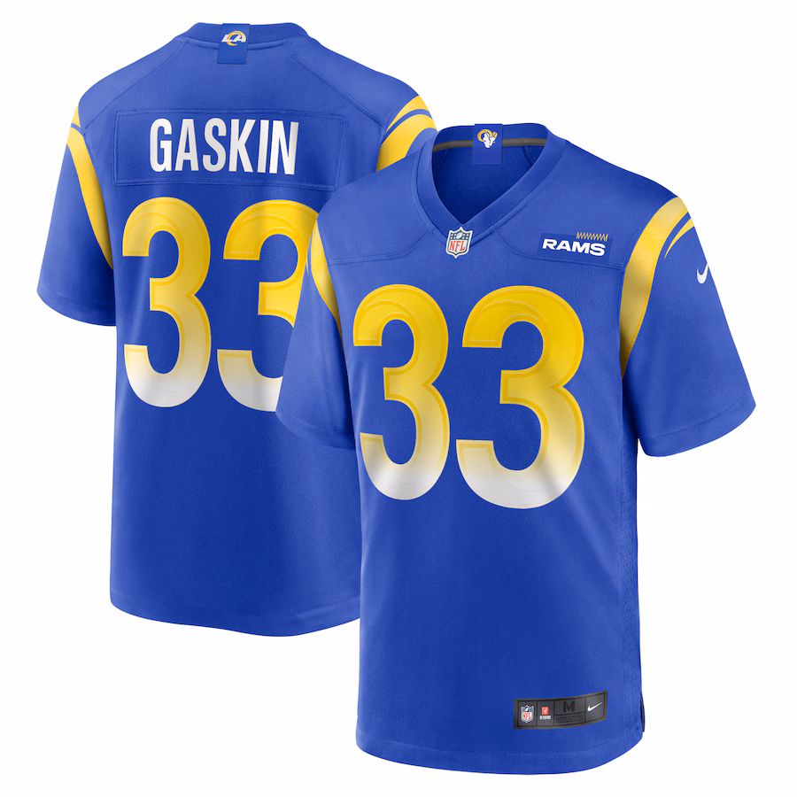 Men's Los Angeles Rams Myles Gaskin Nike Royal Game Jersey