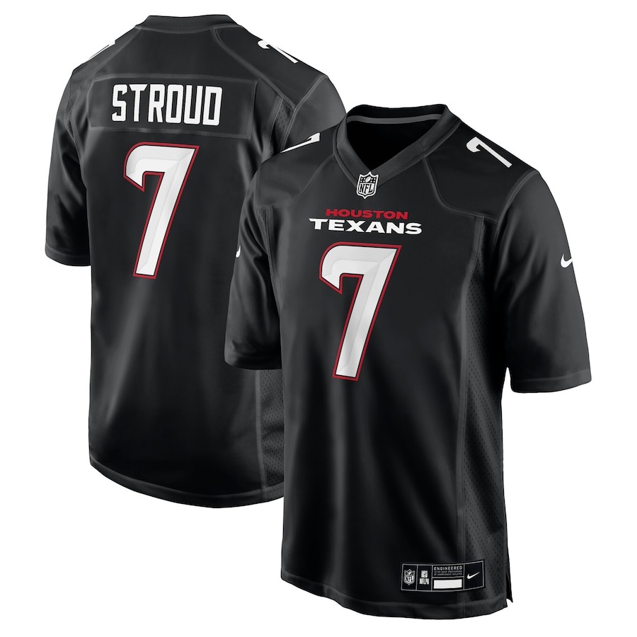 Men's Houston Texans C.J. Stroud Nike Carbon Black Fashion Jersey