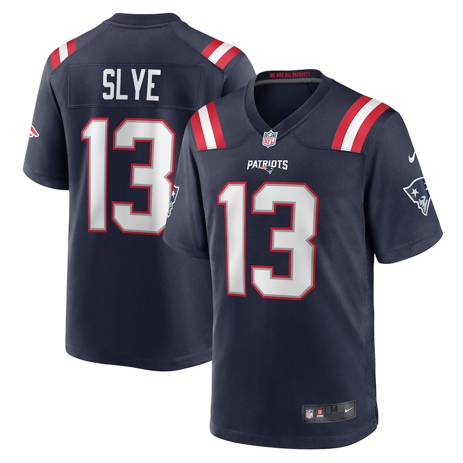 Men's New England Patriots Joey Slye Nike Navy Game Jersey