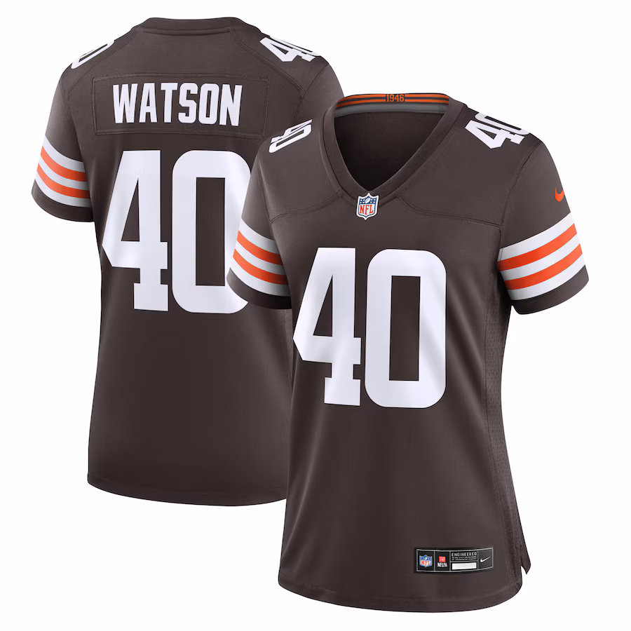 Women's Cleveland Browns Nathaniel Watson Nike Brown Game Jersey