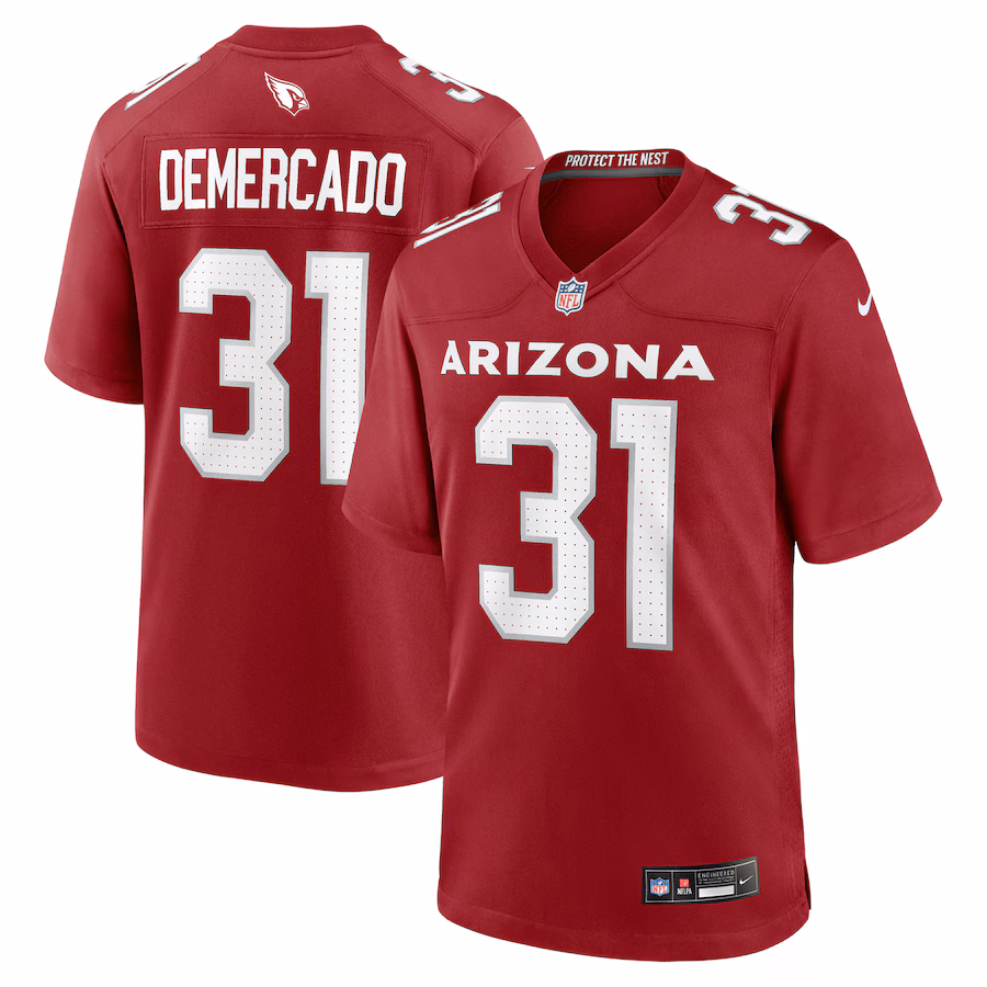 Men's Arizona Cardinals Emari Demercado Nike Cardinal Team Game Jersey