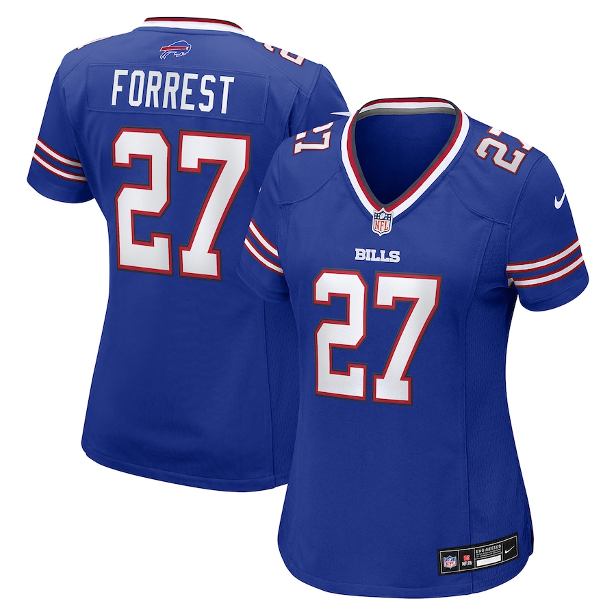Women's Buffalo Bills Darrick Forrest Nike Royal Team Game Jersey