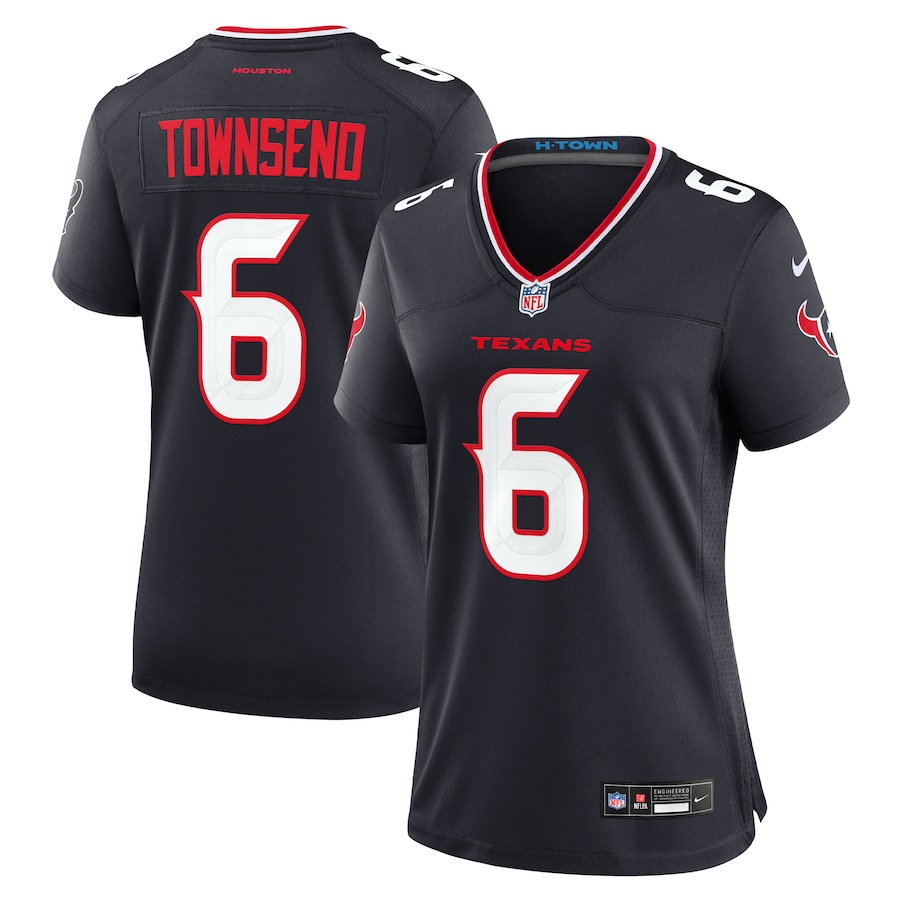 Women's Houston Texans Tommy Townsend Nike Navy Team Game Jersey