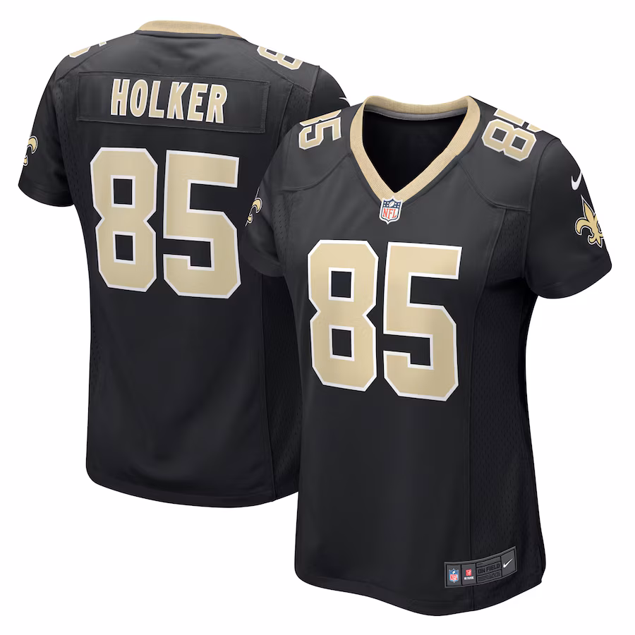 Women's New Orleans Saints Dallin Holker Nike Black Game Jersey