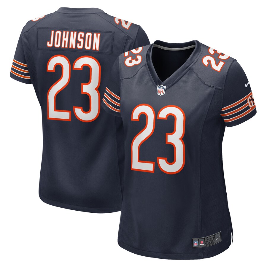 Women's Chicago Bears Roschon Johnson Nike Navy Team Game Jersey