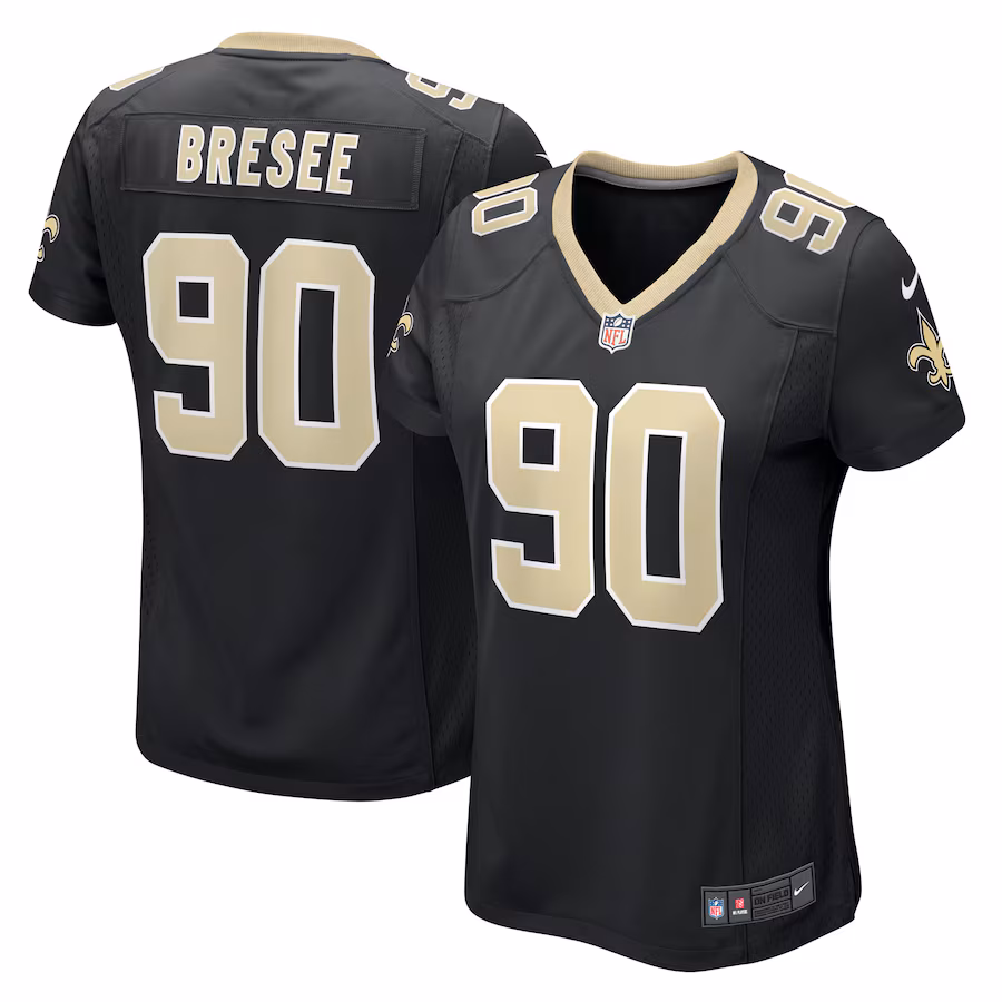 Women's New Orleans Saints Bryan Bresee Nike Black Game Jersey