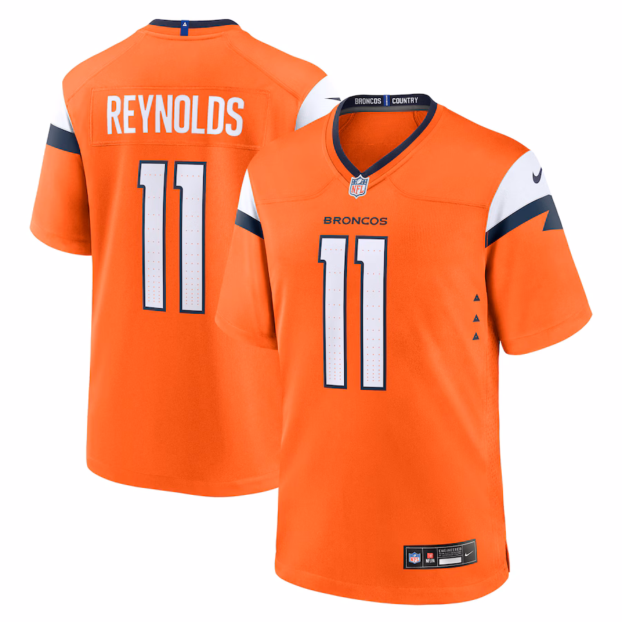 Men's Denver Broncos Josh Reynolds Nike Orange Game Jersey