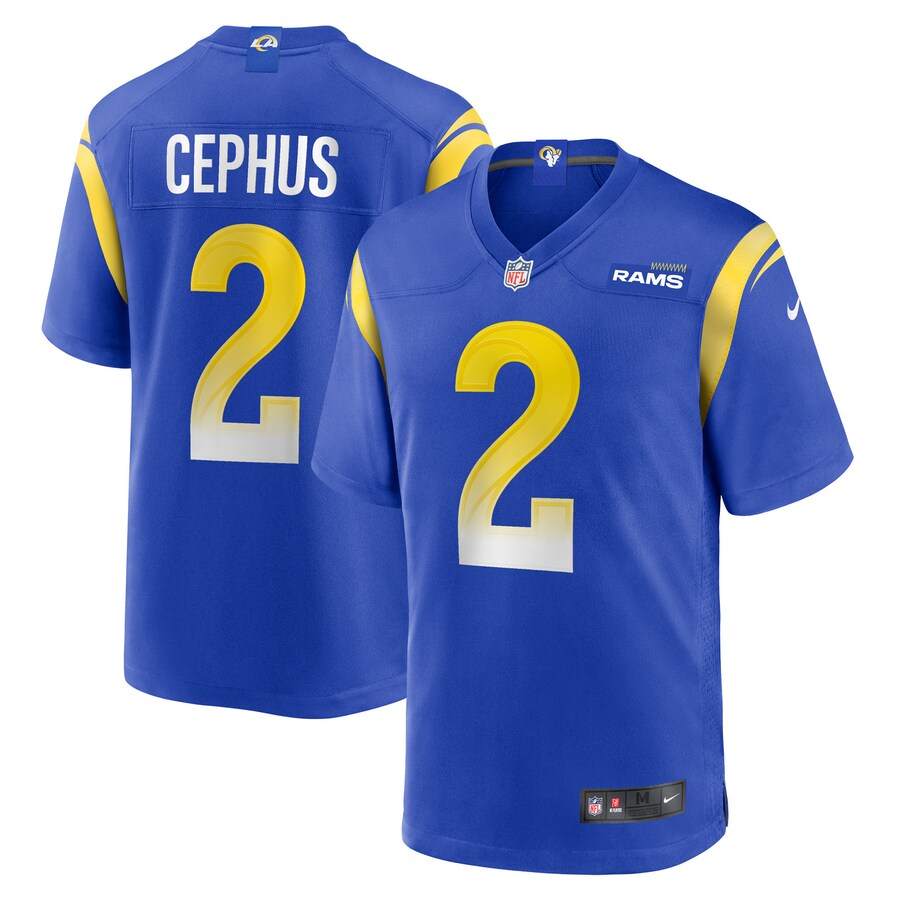 Men's Los Angeles Rams Quintez Cephus Nike Royal Team Game Jersey