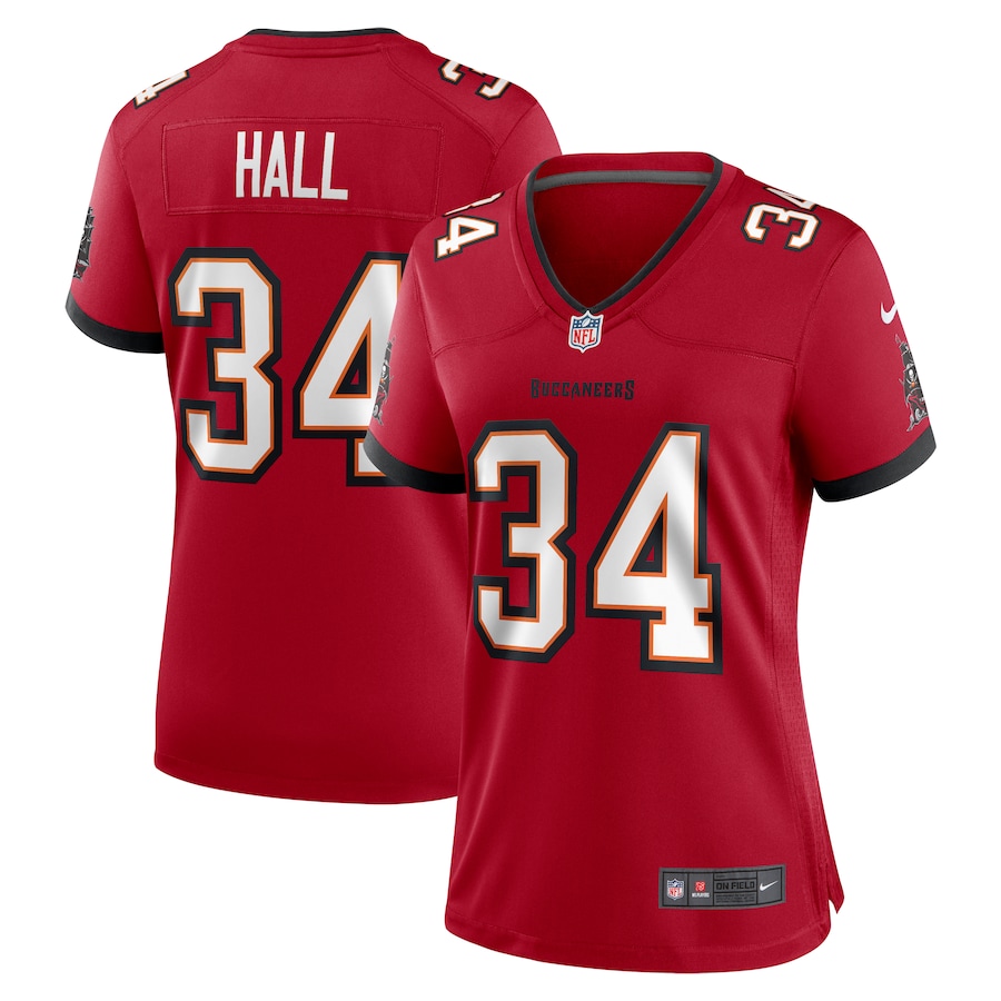 Women's Tampa Bay Buccaneers Bryce Hall Nike Red Team Game Jersey