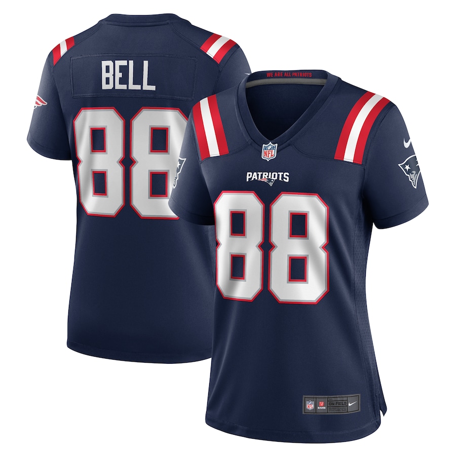 Women's New England Patriots Jaheim Bell Nike Navy Game Jersey