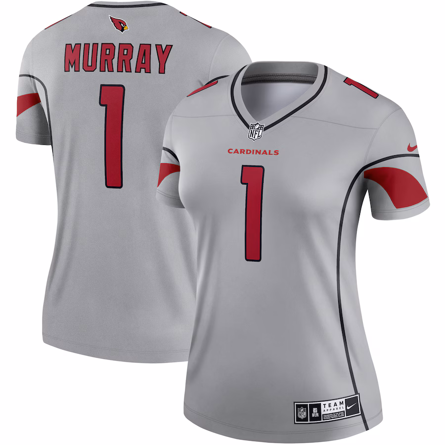 Women's Arizona Cardinals Kyler Murray Nike Gray Inverted Legend Jersey