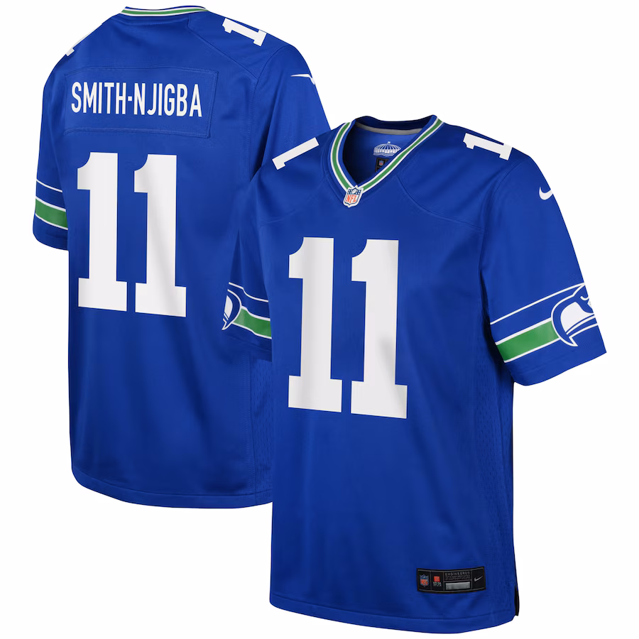 Youth Seattle Seahawks Jaxon Smith-Njigba Nike Royal Game Jersey