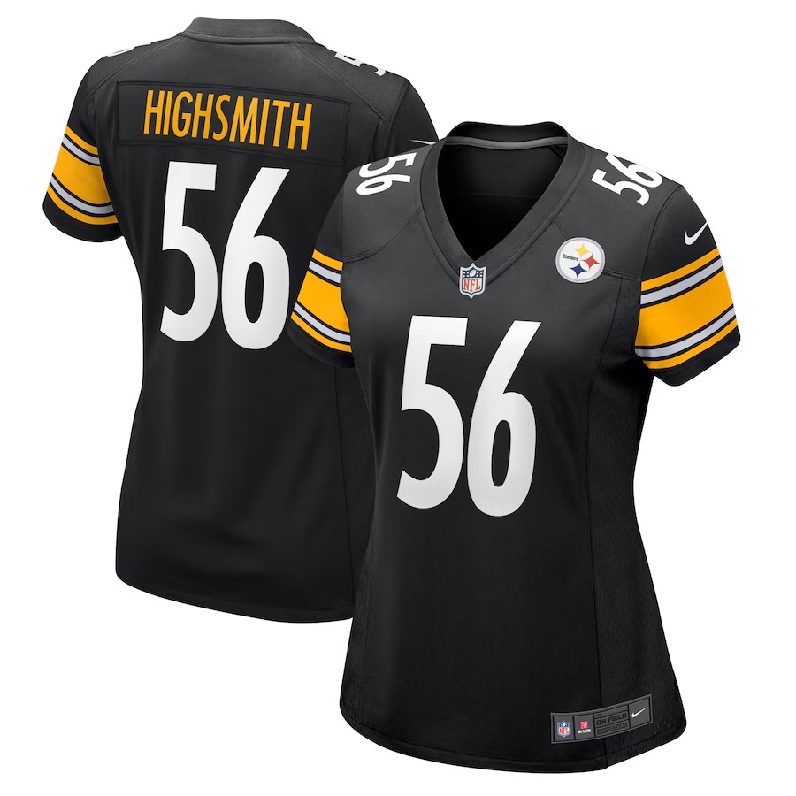 Women's Pittsburgh Steelers Alex Highsmith Nike Black Game Jersey