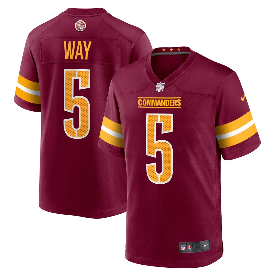 Men's Washington Commanders Tress Way Nike Burgundy Game Jersey