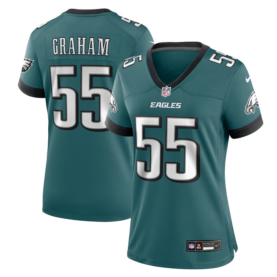 Women's Philadelphia Eagles Brandon Graham Nike Midnight Green Team Game Jersey