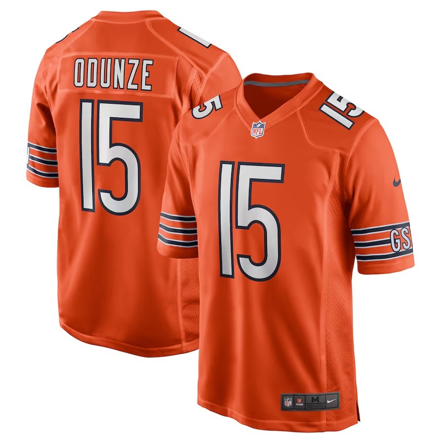 Men's Chicago Bears Rome Odunze Nike Orange Alternate Game Jersey