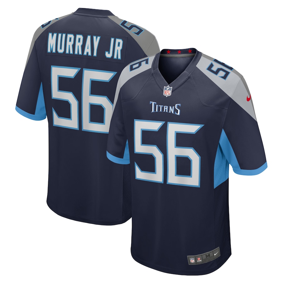 Men's Tennessee Titans Kenneth Murray Jr. Nike Navy Game Jersey