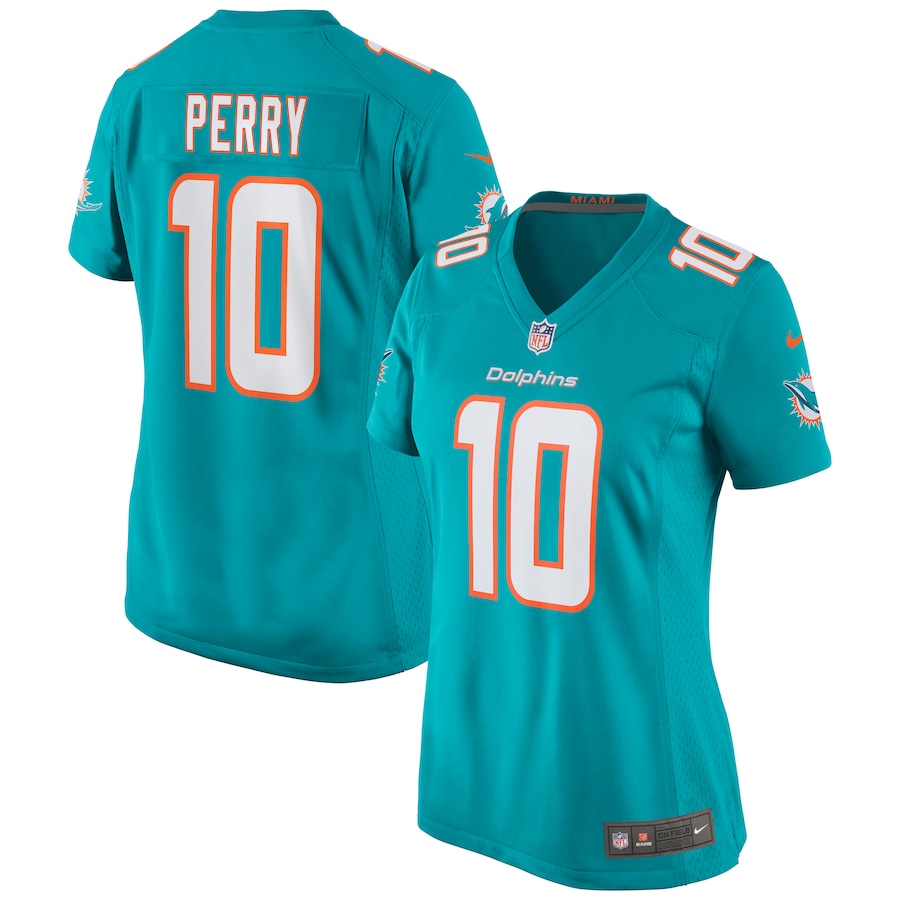 Women's Miami Dolphins Malcolm Perry Nike Aqua Game Jersey