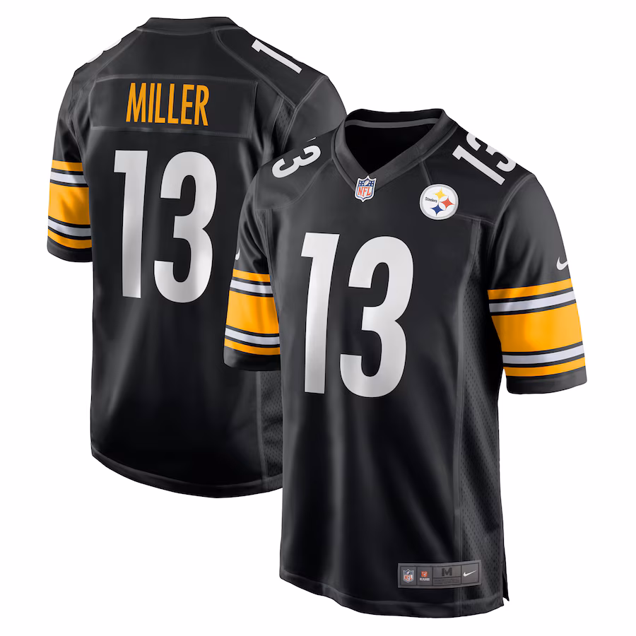 Men's Pittsburgh Steelers Scotty Miller Nike Black Game Jersey