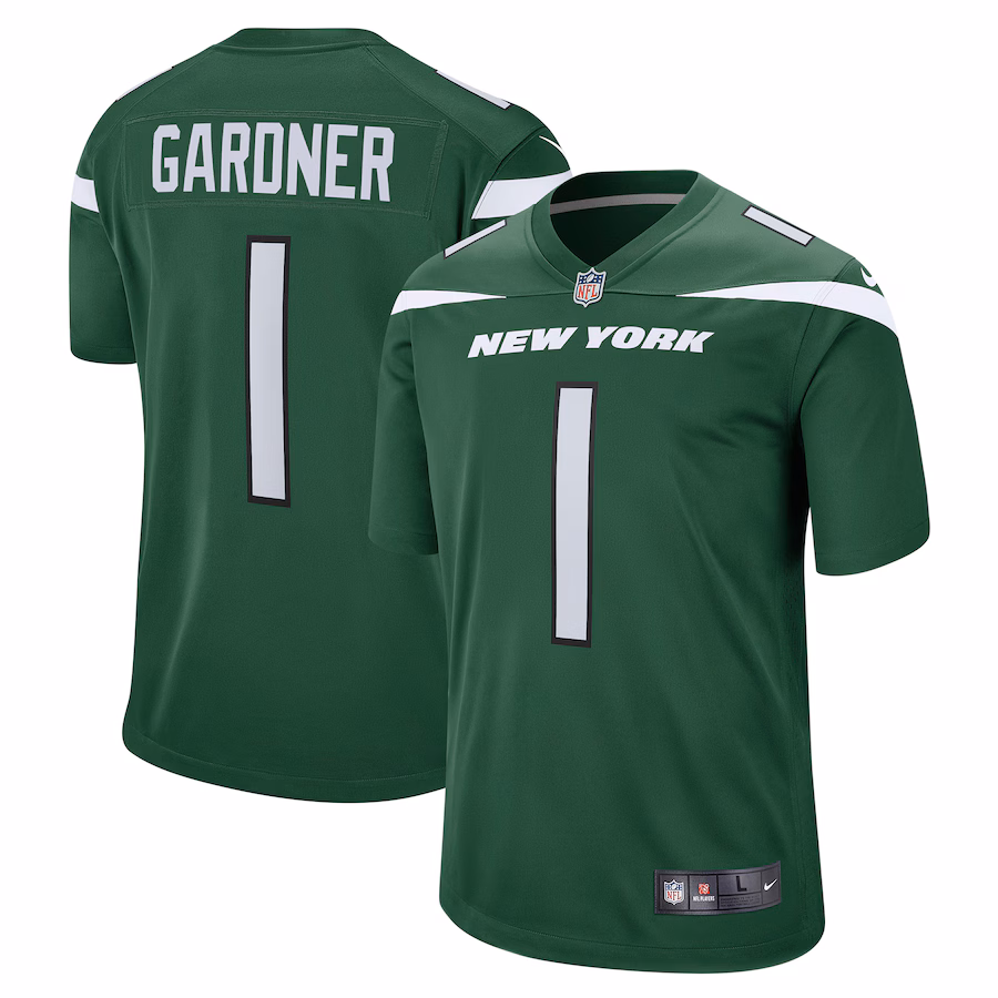 Youth New York Jets Ahmad Sauce Gardner Nike Green Game Jersey