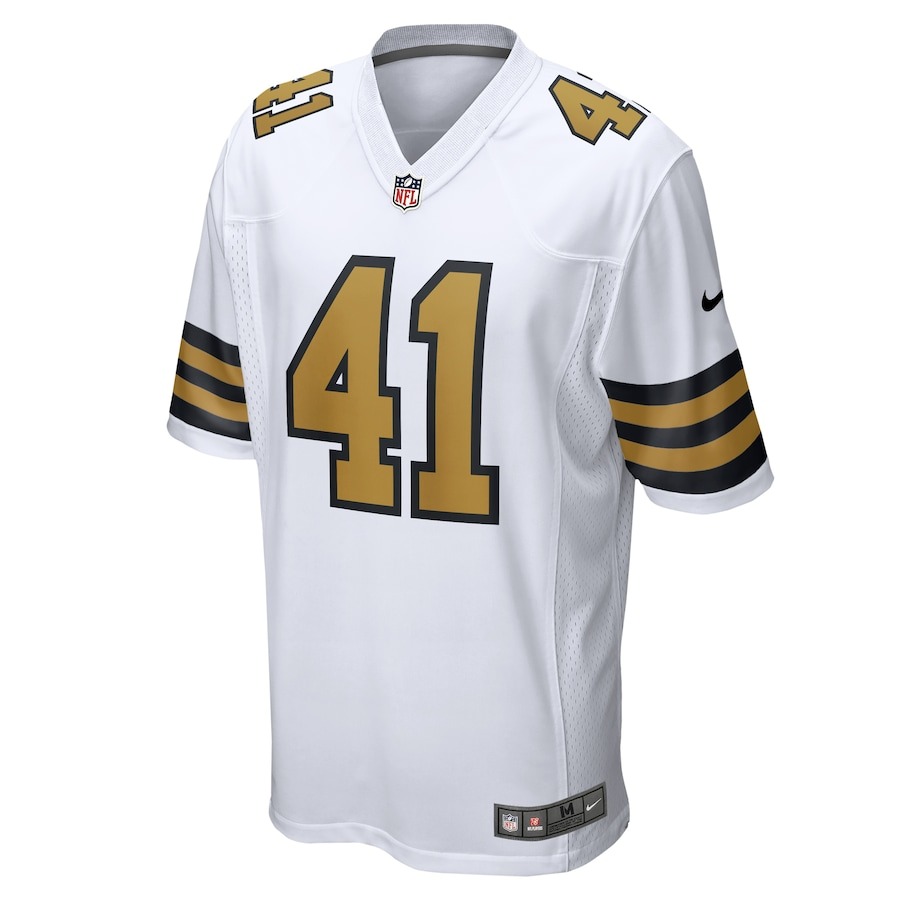 Men's New Orleans Saints Alvin Kamara Nike White Alternate Game Jersey
