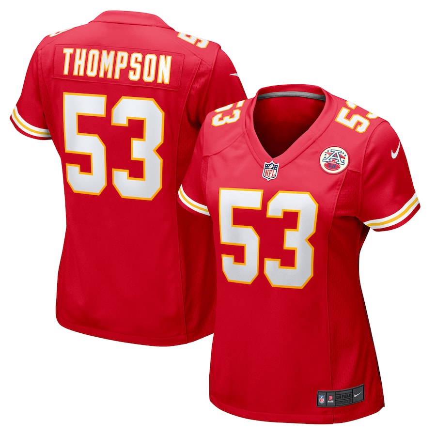 Women's Kansas City Chiefs BJ Thompson Nike Red Game Jersey