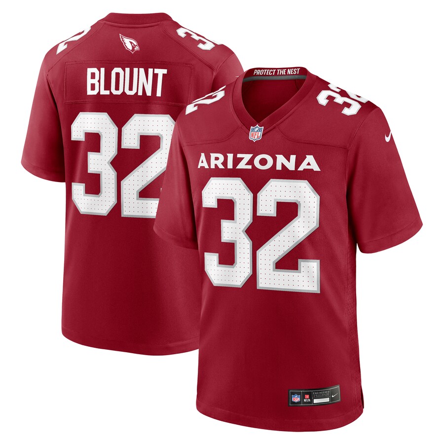 Men's Arizona Cardinals Joey Blount Nike Cardinal Game Jersey