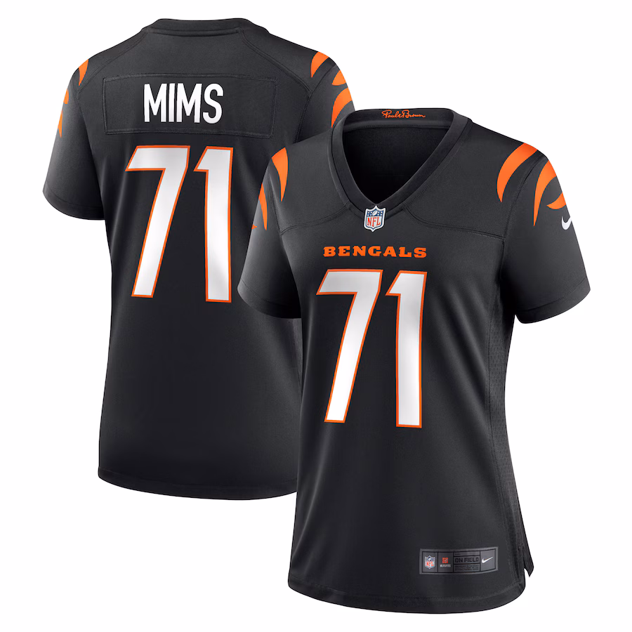 Women's Cincinnati Bengals Amarius Mims Nike Black Game Jersey