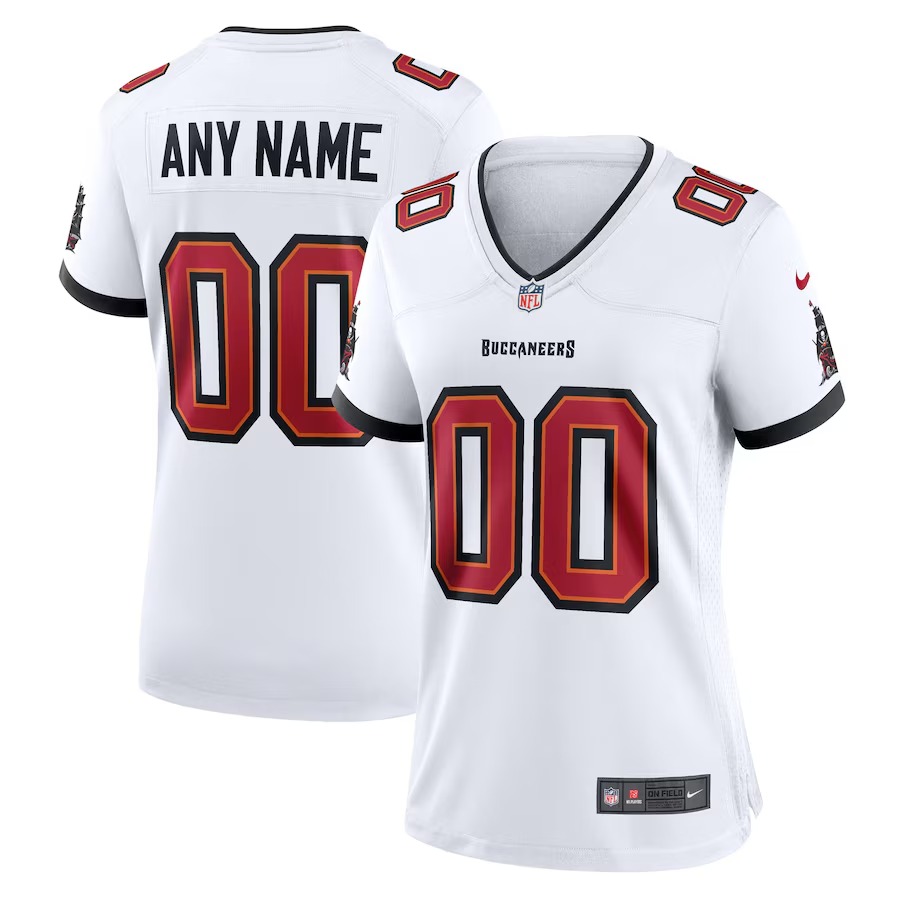 Women's Nike Tampa Bay Buccaneers White Custom Game Jersey