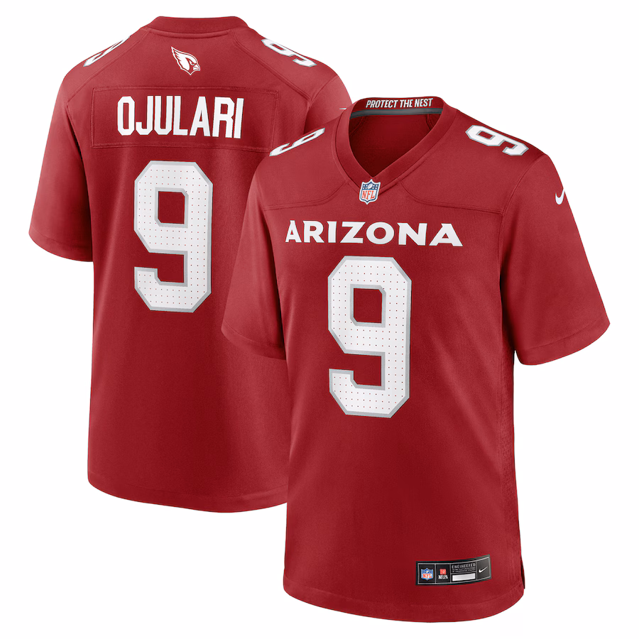Men's Arizona Cardinals BJ Ojulari Nike Cardinal Team Game Jersey