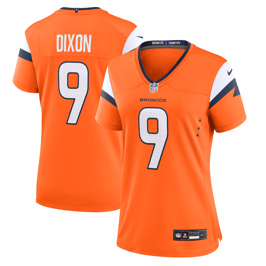Women's Denver Broncos Riley Dixon Nike Orange Team Game Jersey