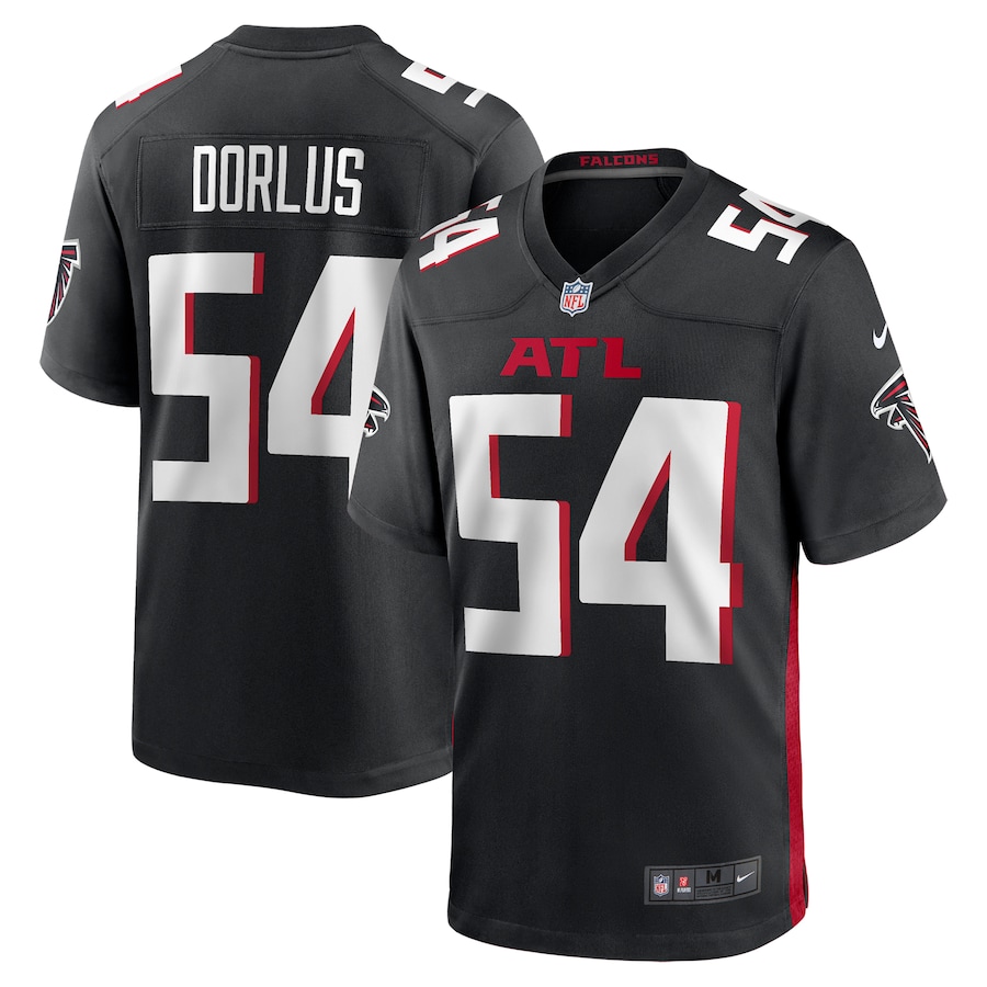 Men's Atlanta Falcons Brandon Dorlus Nike Black Team Game Jersey