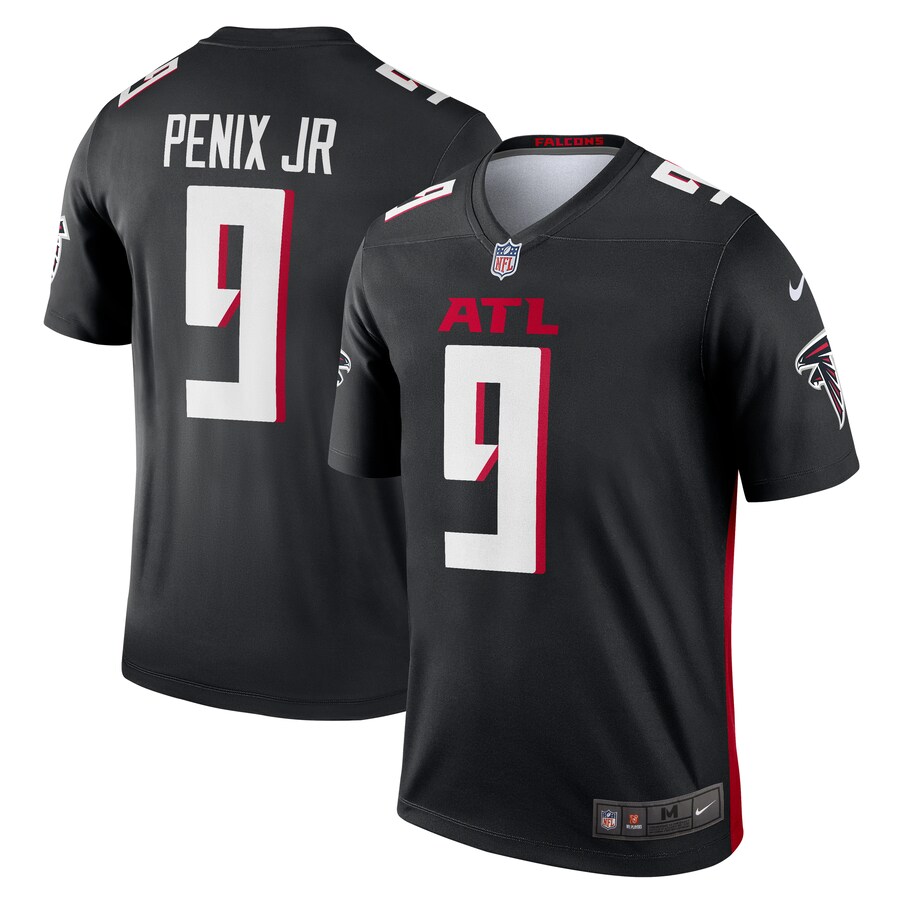 Men's Atlanta Falcons Michael Penix Jr. Nike Black Team Legend Jersey