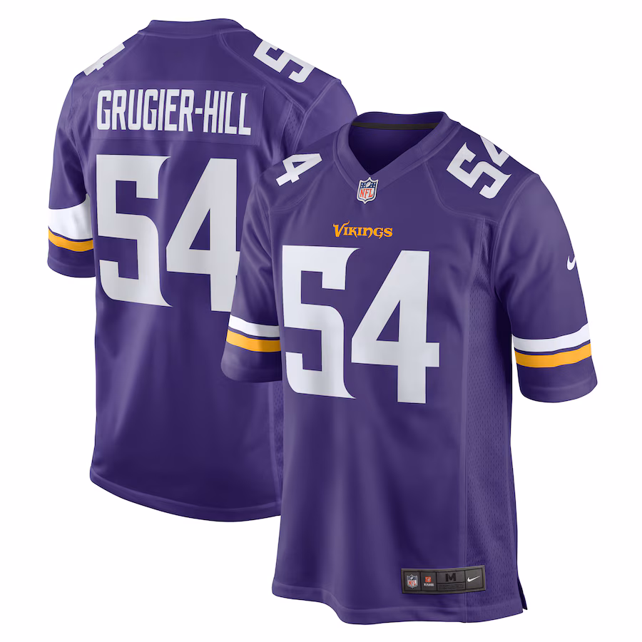Men's Minnesota Vikings Kamu Grugier-Hill Nike  Purple Game Jersey