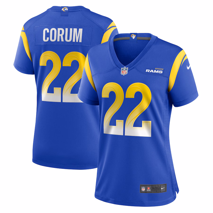 Women's Los Angeles Rams Blake Corum Nike Royal Game Jersey