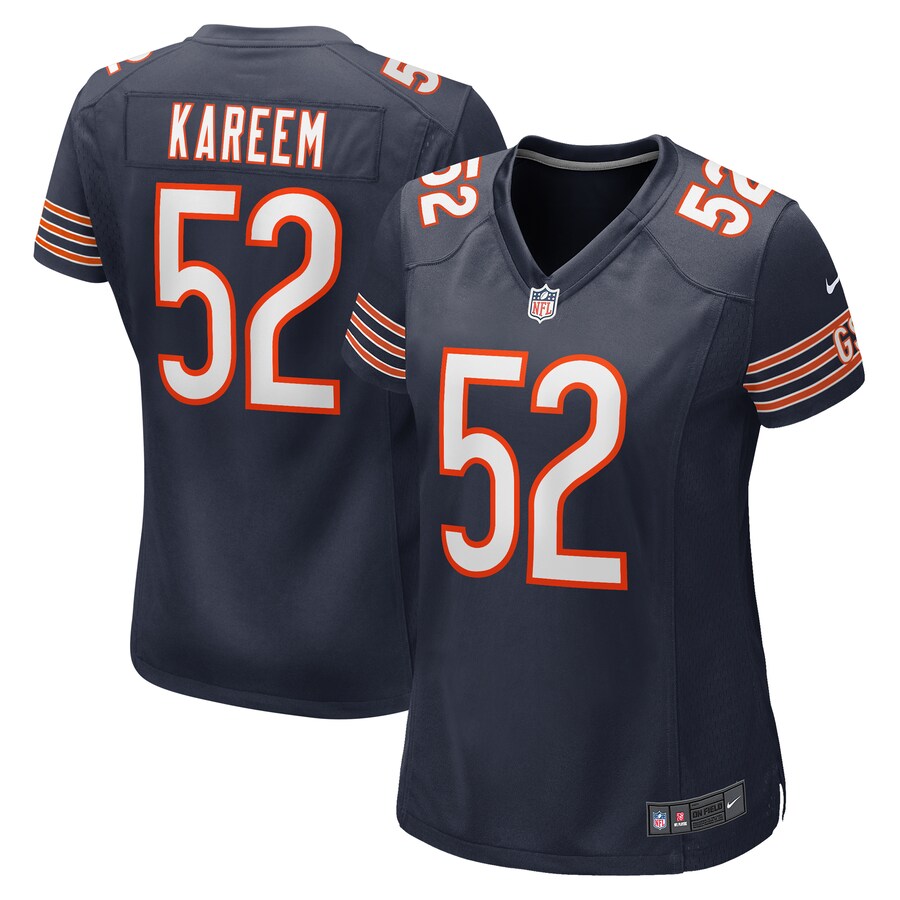 Women's Chicago Bears Khalid Kareem Nike Navy Team Game Jersey